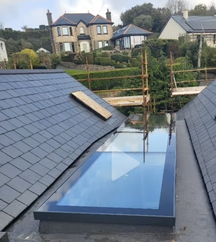 Bespoke rooflight set into a roof valley