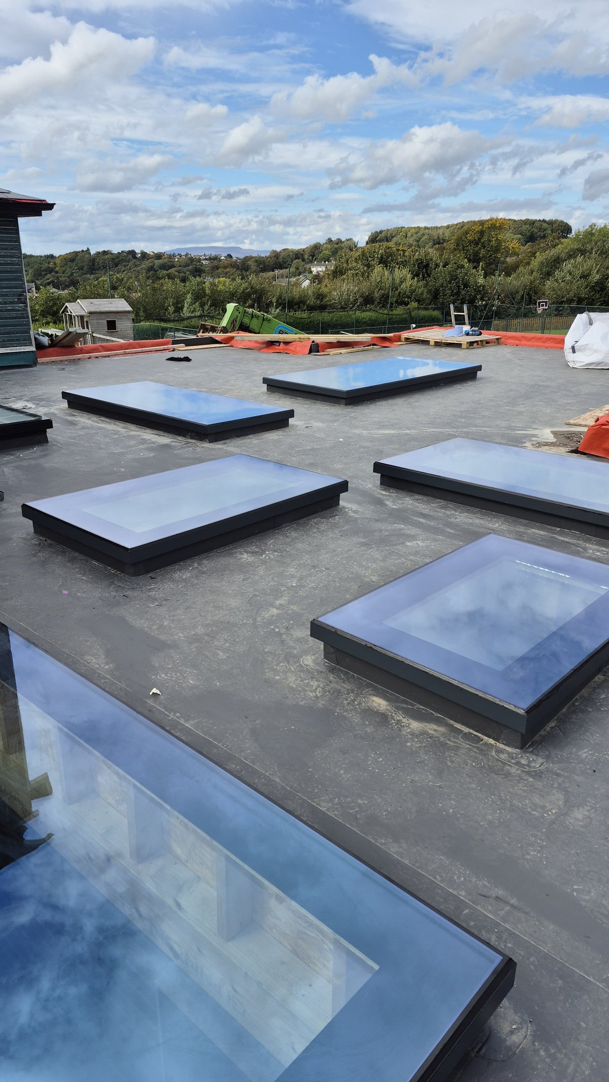 Multiple BI rooflights on one roof